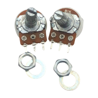 ราคา Potentiometer Variable Resistor 2 pcs ตัวต้านทาน ปรับค่าได้พร้อมแหวน 2 ชิ้น VRA VRB (22930027797)