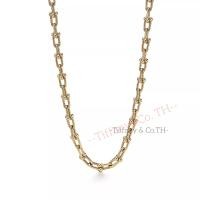 ราคา Tiffany Co Tiffany Hardwear Medium Link สร้อยคอทองคำ 18k สร้อยคอดีไซน์เนอร์แบรนด์หรู (22421877412)