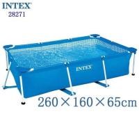 ราคา LookmeeShop สระน้ำแบบขาตั้ง ทรงสี่เหลี่ยมขนาด 3 เมตร INTEX FramePool สระน้ำครอบครัวขนาดใหญ่ สระน้ำเด็ก สระน้ำแบบไม่เป่าลม ราคาโรงงาน (21565663864)