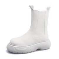 ราคา สีดำ รองเท้าบูท Martin แบบสั้น 2024 ฤดูใบไม้ร่วง ฤดูหนาว ก้นหนา ผู้หญิง ทันสมัย รองเท้าบูทบุหรี่ ยืดได้ แถบกันน้ําแพลตฟอร์มยางแต่เพียงผู้เดียว (21101558265)