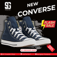 ราคา CONVERSE ALL STAR HI NAVY BLUE SG SNK 01009 5521 รองเท้าผ้าใบ Sneaker ชาย หญิง (21480189452)