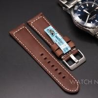 ราคา สายนาฬิกาหนังแท้ BERNARD FMD 352 เบอร์นาร์ด สายหนังแท้ จากประเทศอีตาลี เย็บด้ายรอบ ล็อคแบบนาฬิกา Swiss แข็งแรง ทนทาน (7413841952)