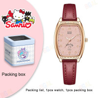 ราคา พร้อมกล่อง 26 3มม นาฬิกา Sanrio Hello Kitty ของแท้ 100 สำหรับเด็กผู้หญิง นาฬิกาควอตซ์ กันน้ำ สายหนัง PU นุ่ม กันกระแทก ของขวัญวันเกิด 2303 (22861216774)