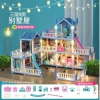 ราคา บ้านตุ๊กตา ของเล่นเด็กบ้านตุ๊กตา ของเล่นบ้านชุดปราสาทเจ้าหญิง คฤหาสน์ของเล่นตุ๊กตามีระเบียงพร้อมเฟอร์นิเจอร์ The Princess Villa บ้านของเล่น (21479386227)