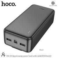 ราคา แบตสำรอง HOCO A1 B1 E1 Power Bank ความจุแบต 10000mAh 20000mAh 30000mAh มีสายชาร์จในตัว Fast Charger (22753828732)