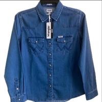 ราคา Wrangler เสื้อเชิ้ตยีนส์ผู้หญิง มี 2 สีเข้ม อ่อน cotton100 ผ้านิ่มใส่สบาย ทรงregular ของแท้ ราคาป้าย 1990 บาท (23103066164)