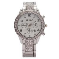 ราคา Geneva แฟชั่นเพชรฝังปฏิทินดิจิตอลนาฬิกาผู้หญิงสามตานาฬิกาผู้หญิงนาฬิกาควอตซ์ (21481101416)