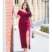 ราคา ชุดไปงานกลางคืนไซส์ใหญ่ ชุดmcคนอ้วน แซกยาวคนอ้วน เสื้อผ้าคนอ้วน (21761785466)