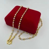 ราคา สร้อยคอสองกษัตริย์ ลายเม็ดมะยม ชุบทอง24K หนัก 1 บาท 2 บาท (20999411213)