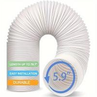 ราคา KONLU ท่อไอเสียแอร์เอนกประสงค์ ท่อลมแอร์เคลื่อนที่ 6 นิ้ว 15cm ยาว2เมตร ท่อระบายลมร้อน ท่อยืดหด แอร์พกพา ท่อเฟล็กซ์ ท่อไอเสีย ท่อแอร์มุ้ง ท่อเสริมแอร์เคลื่อนที่ ท่อแอร์เคลื่อนที่ ท่อไอเสียเครื่องปรับอ