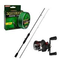 ราคา เบ็ดตกปลาครบชุด ชุดเบ็ดตกปลา รอกหยดน้ำพร้อมคัน เบ็ดตกปลา ท่าทาง 15KG เบ็ดตกปลารอกหยดน้ำ รอกหยดน้ำ รอกเบสพร้อมคัน รอกหยดน้ำครบชุด เบ็ดฝรั่งตกปลา รอกเบท จัดส่งจากประเทศไทย (23009999320)