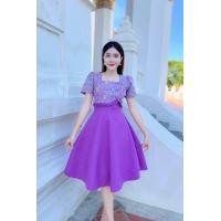 ราคา รุ่น แต่งกั๊กผ้าฝ้ายทอลายมัดหมี่ TN19 (22854863872)