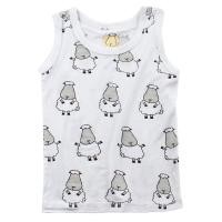 ราคา baa baa sheepz เสื้อเด็ก แขนกุด ผ้าใย่ไผ่Plus นุ่มสบายที่สุด ลาย Big Sheepz สีขาว ไซส์ 0 เดือน 4ขวบ (19643830156)