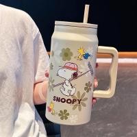 ราคา แก้วเก็บอุณหภูมิ Snoopy แก้วสแตนเลส เก็บความเย็นความร้อน มีฝาและหลอดให้ครบเซ็ท (22918140489)