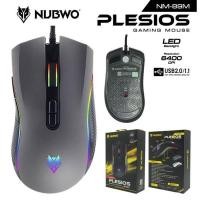 ราคา NUBWO รุ่น NM 89m PLESIOS มีไฟ RGB เมาส์ มาโคร มีไฟ Black สีดำ แท้ รับประกัน1ปี (14777741684)