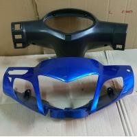 ราคา หน้ากากหน้า wave125r สีน้ำเงิน และ หน้ากากหลัง wave125r สีดำด้าน ครอบไฟหน้า เวฟ 125r ครอบไม เวฟ125r เรือนไมธรรมดา (1213672368)
