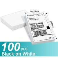 ราคา กระดาษฉลากความร้อน ขนาด 100x150 มม พับแบบพัด ขนาด A6 สำหรับเครื่องพิมพ์ความร้อน Phomemo PM 241BT D520 246S 245BT 249BT 344 WF (22523278941)