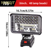 ราคา YANGJT Makita ไฟทำงาน LED แบตเตอรี่ Li ion 18V ขนาด3 4นิ้วไฟฉายฉุกเฉินแบบพกพาโคมไฟตั้งแคมป์ (22433649387)