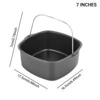 ราคา หม้อทอดเค้กถาดอบแบบไม่ติดกระทะอุปกรณ์หม้อทอด Air Fryer ตะกร้าใส่ของอบถาดพิซซ่าหม้ออุปกรณ์ทำเค้ก (22404574892)