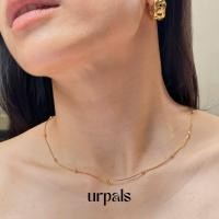 ราคา URPALS สร้อยคอ สร้อยคอสายฝอ สุดน่ารัก สร้อยคอStainless ชุบทอง 18K ทนน้ำ ทนเหงื่อได้ดี พร้อมส่งทั้ง 2 สี (23125941837)