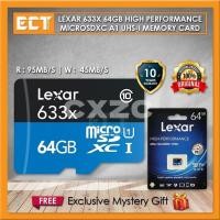 ราคา COD จัดส่งฟรี Lexar 633x 32GB 64GB 128GB ประสิทธิภาพสูง MicroSDXC A1 UHS I การ์ดหน่วยความจำการ์ด Micro SD (21388418987)