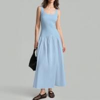 ราคา Closet Crush เดรสเเขนกุด คอกลม กระโปรงยาวคลุมเข่า สีดำ สีฟ้า สีเทา สีชมพู สีขาว (23101255594)