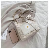 ราคา กระเป๋าแฟชั่นรุ่นใหม่ 2021 พร้อมส่ง กระเป๋าสานปักลายดอกเดซี่ สวยๆ สไตล์วินเทจ กระเป๋าน่ารักผู้หญิง JH 2 (19684968518)