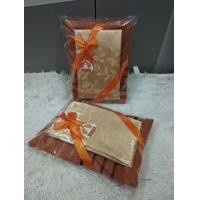 ราคา ผ้าเช็ดตัว ผ้าแพร ถวายพระสงฆ์ ชุดสังฆทาน พร้อมโบว์ใส่ถุงแก้วอย่างดี (22139604148)