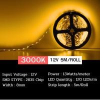 ราคา ไฟเส้น LED 2835 12V ยาว 5 เมตร ไฟตกแต่ง ไฟติดห้อง (22881889034)