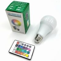 ราคา หลอดไฟ led RGB หลอดไฟเปลี่ยนสี โคมไฟ E27 พร้อมขั้วหลอดไฟ หลอดไฟปาร์ตี้ ประหยัดไฟ 5W 10W พร้อมมีรีโมท (23145616684)