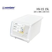 ราคา กล่องจัดเก็บของอเนกประสงค์ แบรนด์ KEYWAY HV 15 HV 35 ฝาเปิดหน้า กล่องใส่ของ ชั้นวางของ ลิ้นชัก (7744582964)