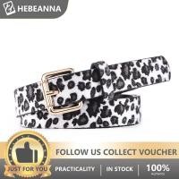 ราคา hebeanna เข็มขัดหนัง PU พิมพ์ลายงูเสือดาวสำหรับผู้หญิงเข็มขัดอเนกประสงค์หัวเข็มขัดทองกว้างลายงูลายเสือดาว (22924512434)