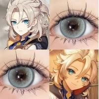 ราคา จัดส่งภายใน 24 ชั่วโมง คอนแทคเลนส์ Shimmer Chestnut Blue Wink ขนาดบิ๊กอาย Contact lens cosplay (22563665927)