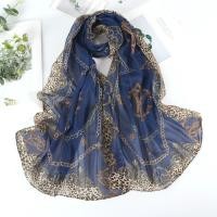 ราคา Syal Sutra ผ้าชีฟองขนาดเล็กสำหรับผู้หญิง Syal Sutra พิมพ์ลายเสือดาวผ้าพันคอยาวผ้าคลุมไหล่บางผ้าพันคอเนื้อบางป้องกันแสงแดด (21937369907)