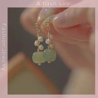 ราคา ขายแฟลช ต่างหูหยกสไตล์จีนวินเทจสำหรับผู้หญิงต่างหูหยกเทียมสวยงาม (22682577793)