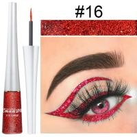 ราคา อายไลเนอร์ใสแวววาว16สีทองสีแดงน้ำเงินอายไลเนอร์แบบแวววาวกันน้ำติดทนนานดินสออายไลเนอร์เมคอัพ (22919968595)