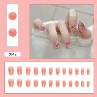 ราคา 24 ชิ้นต่อกล่อง เกาหลีใต้ เล็บปลอม มาพร้อมกาว เล็บปลอมเจลแท้ การออกแบบใหม่ น่ารัก เล็บเจล การออกแบบกันน้ำ (10464845024)