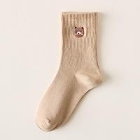 ราคา พร้อมส่ง ถุงเท้าข้อยาว ลายหมี น้ำตาล ถุงเท้ายาว Free size ถุงเท้าข้อกลาง ถุงเท้าเกาหลี ญี่ปุ่น สำหรับผู้หญิง ผู้ชาย (20684484310)