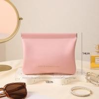 ราคา Coffee Pink White Black Fragment storage bag Small size 12 11 5cm PU Carrying bag Large size 14cm Coin purse for Travel Daily use Organization Gift Makeup storage (22283202379)