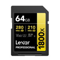 ราคา Lexar 64GB 128GB 256GB Professional 1800x SDXC UHS II Card GOLD Series ประกันตลอดชีพ (22384850319)