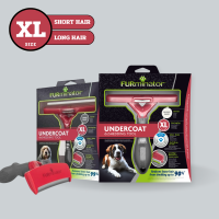 ราคา Furminator หวีสางขนเสียสำหรับสุนัข แบบขนสั้นและขนยาว Size XS S M L XL (22765163805)