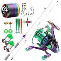 ราคา Sougayilang พร้อมส่งในไทย ชุดคันเบ็ดตกปลาแบบครบชุด คันเบ็ดสปินนิ่ง 6 ฟุต พร้อมรอกสปินนิ่งหลากสี พร้อมสายเบ็ดและชุดอุปกรณ์ตกปลาคันตีเหยือปลอม คันเบ็ดตกปลา เบ็ตตกปลาคบ1ชุด เบ็ดตกปลาคบชุด (22571956290)