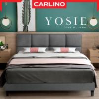ราคา พร้อมส่ง CARLINO เตียง เตียงนอน พร้อมหัว ขนาด 3 ฟุต 3 5 ฟุต 5 ฟุต 6 ฟุต โครงไม้ คุณภาพดี Divan Bed Frame โครงเตียง (22074680712)