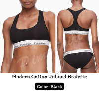 ราคา บรา ขอบใหญ่ Calvin Klein Modern Cotton Unlined Bralette Graphic Unlined Bralette สปอร์ตบรา ของแท้ พร้อมส่ง (22651488519)