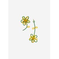 ราคา ต่างหูดอกเดซี่สีเหลือง เขียว (21329611581)