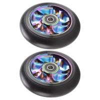 ราคา FRZE 2 Pcs 100Mm Scooter Replacement Wheels with Bearing Stunt Scooter Pu Wheels for Rocking Cars Extreme Cars Scooters (22666411522)