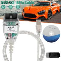 ราคา สายเคเบิลมินิ VCI สำหรับวินิจฉัยรถ OBD2 J2534 V1 4 1เฟิร์มแวร์ OBD2สายสแกนอินเตอร์เฟซ USB OBD2 16ขา VCI (22611442199)