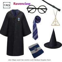 ราคา Harry Potter 7 ชิ้นชุดแฮร์รี่พอตเตอร์ชุดเครื่องแต่งกายคอสเพลย์สำหรับเด็กและผู้ใหญ่ฮาโลวีนปาร์ตี้เสื้อผ้าคอสเพลย์ผ้าพันคอผูกแท่งมายากลแต่งตัวโรงเรียนเวทีวันเด็กการแสดงคริสต์มาสพรรคคอสเพลย์ (21948547728
