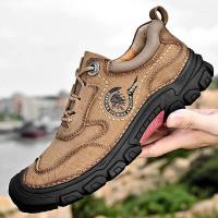 ราคา HuaGang สีน้ำตาลอ่อน ผู้ชาย ลำลอง หนัง รองเท้ารองเท้าปีนเขากลางแจ้งกันน้ําทนต่อการสึกหรอป้องกันแรงงานรองเท้าทํางาน (20033054704)