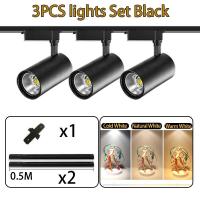 ราคา จัดส่ง3วัน Track Light LED ไฟแทรคไลท์ COB Track Lighting สปอร์ตไลท์ 12W 20W 30W 40W โคมไฟเพดาน มีรางสองราง ไฟแต่งห้อ (21172649251)